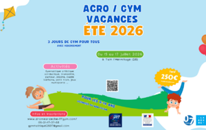 Acro/Gym vacs Eté 2026