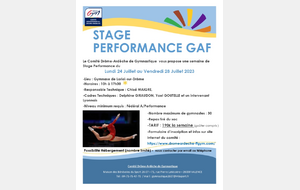 Stage performance GAF