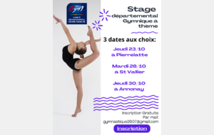 Stage Gymnique à thème à Annonay