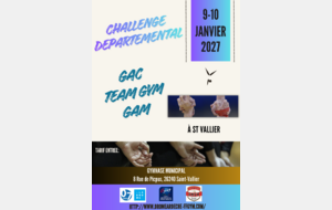 Compétition Départementale GAC TU TEAMGYM GAM