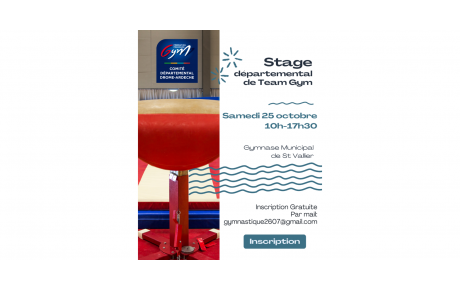 Stage départemental TeamGym