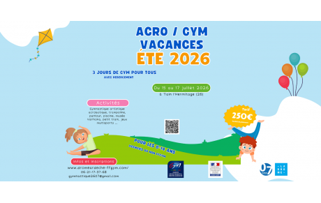 Acro/Gym vacs Eté 2026